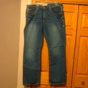 Mens Ariat M4 Relaxed Boot Cut Jeans 38x34